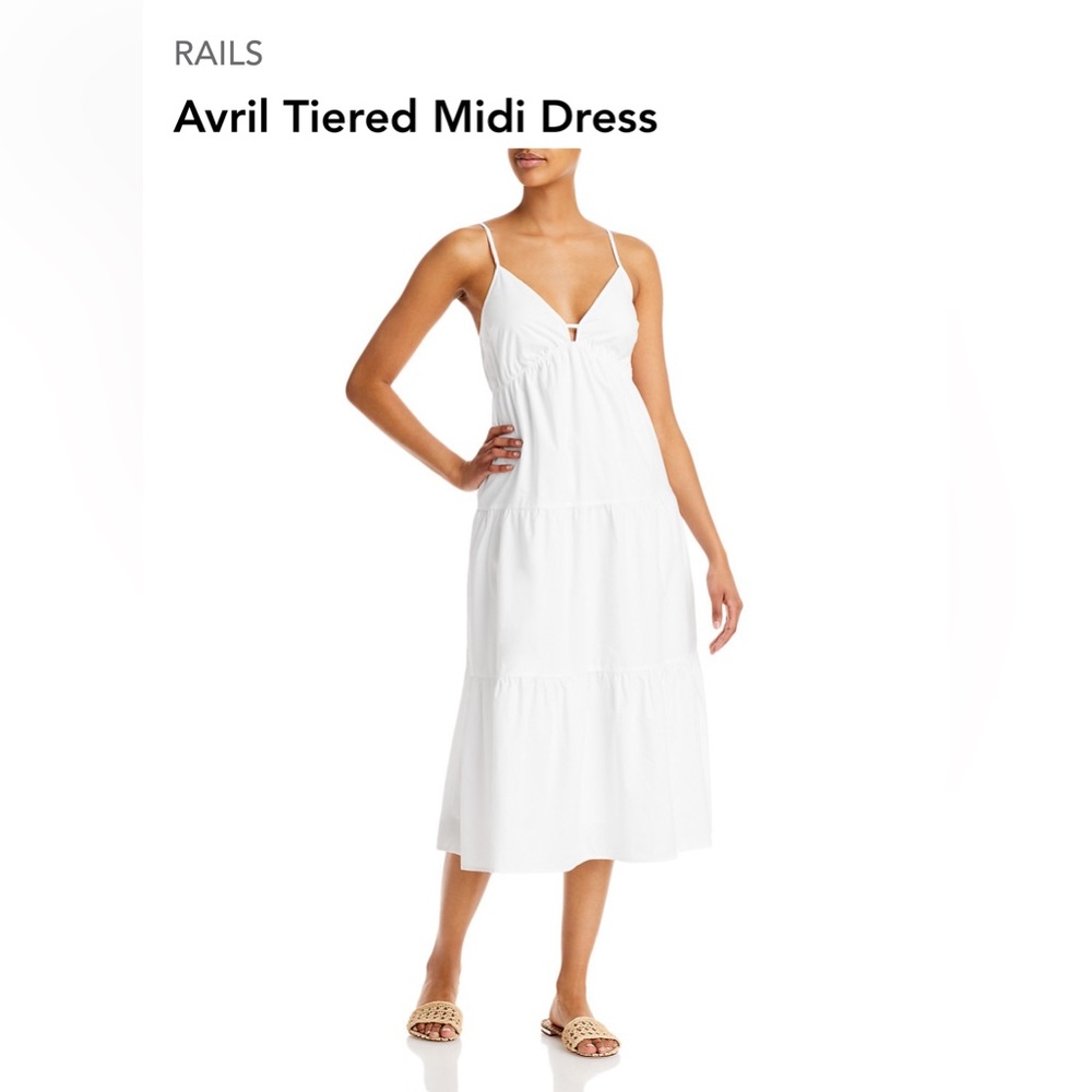 NWOT Rails White Midi Dress!🤍